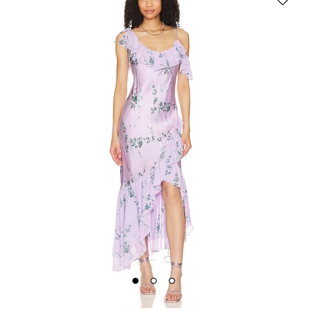 NWOT Cinq à sept silk lavender floral dress